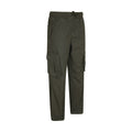 Khaki - Lifestyle - Mountain Warehouse Childrens-Kids Jersey Lined Pull-On Cargo Trousers