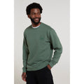 Green - Front - Mountain Warehouse Mens Mountain Crew Neck Sweatshirt