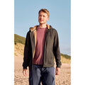 Charcoal - Front - Animal Mens Samuel Organic Relaxed Fit Hoodie