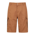 Tan - Front - Mountain Warehouse Mens Lakeside Cargo Shorts