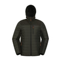 Khaki Green - Front - Mountain Warehouse Mens Turbine II Padded Soft Shell Jacket