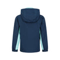 Blue - Back - Mountain Warehouse Childrens-Kids Lightning 3 in 1 Waterproof Jacket