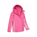 Light Pink - Lifestyle - Mountain Warehouse Childrens-Kids Lightning 3 in 1 Waterproof Jacket