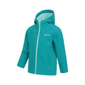 Teal - Lifestyle - Mountain Warehouse Childrens-Kids Water Resistant Soft Shell Jacket