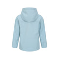 Pale Blue - Back - Mountain Warehouse Childrens-Kids Water Resistant Soft Shell Jacket