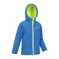 Cobalt - Side - Mountain Warehouse Childrens-Kids Water Resistant Soft Shell Jacket