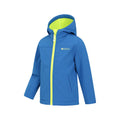 Cobalt - Lifestyle - Mountain Warehouse Childrens-Kids Water Resistant Soft Shell Jacket