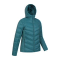 Teal - Side - Mountain Warehouse Womens-Ladies Turbine Padded Soft Shell Jacket