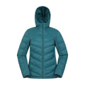 Teal - Front - Mountain Warehouse Womens-Ladies Turbine Padded Soft Shell Jacket