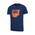 Navy - Side - Mountain Warehouse Mens Sunrise Organic T-Shirt