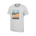 Light Grey - Lifestyle - Mountain Warehouse Mens Bike Organic Cotton T-Shirt