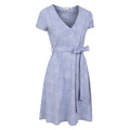 Corn Blue - Lifestyle - Mountain Warehouse Womens-Ladies Santorini Spotted Jersey Wrap Dress