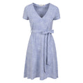 Corn Blue - Front - Mountain Warehouse Womens-Ladies Santorini Spotted Jersey Wrap Dress