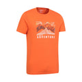 Orange - Lifestyle - Mountain Warehouse Mens Adventure Begins Organic Cotton T-Shirt