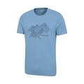 Blue - Side - Mountain Warehouse Mens Tonal Organic T-Shirt