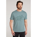 Light Khaki - Front - Mountain Warehouse Mens Tonal Organic T-Shirt