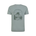 Light Khaki - Back - Mountain Warehouse Mens Valley Organic T-Shirt