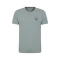 Light Khaki - Front - Mountain Warehouse Mens Valley Organic T-Shirt