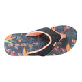 Burnt Orange - Back - Animal Womens-Ladies Swish Autumn Leaf Recycled Flip Flops