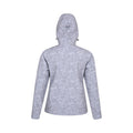 Light Grey - Back - Exodus Womens-Ladies Printed Water Resistant Soft Shell Jacket