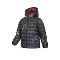 Jet Black - Side - Mountain Warehouse Childrens-Kids Seasons Patterned Padded Jacket