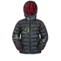 Jet Black - Front - Mountain Warehouse Childrens-Kids Seasons Patterned Padded Jacket