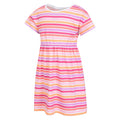 Coral - Side - Mountain Warehouse Girls Essentials Lora Striped Casual Dress