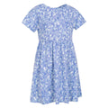 Blue - Side - Mountain Warehouse Childrens-Kids Essentials Lora Floral Casual Dress