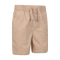 Beige - Side - Mountain Warehouse Childrens-Kids Waterfall Organic Shorts