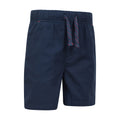 Navy - Side - Mountain Warehouse Childrens-Kids Waterfall Organic Shorts