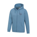 Blue - Side - Mountain Warehouse Mens Circle Mountain Drawcord Full Zip Hoodie