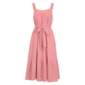 Blush - Front - Mountain Warehouse Womens-Ladies Hawaii Strappy Waist Tie Summer Dress