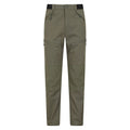 Khaki Green - Front - Mountain Warehouse Mens Jungle Trekking Trousers