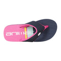 Space Pink - Back - Animal Childrens-Kids Swish Contrast Recycled Flip Flops