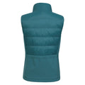 Teal - Back - Mountain Warehouse Womens-Ladies Turbine Hybrid Gilet