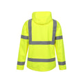 Yellow - Back - Mountain Warehouse Mens Waterproof Hi-Vis Jacket