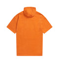 Orange - Back - Animal Childrens-Kids Gill Towelling Organic Poncho