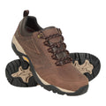 Brown - Front - Mountain Warehouse Mens Pioneer Extreme II Crazy Horse Leather Waterproof Walking Shoes