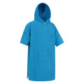 Blue - Side - Mountain Warehouse Childrens-Kids Driftwood Hooded Towel