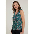 Dark Teal - Front - Mountain Warehouse Womens-Ladies Orchid Floral Vest Top