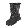 Jet Black - Front - Mountain Warehouse Childrens-Kids Whistler Adaptive Stars Snow Boots