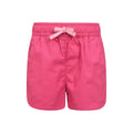 Bubblegum Pink - Front - Mountain Warehouse Girls Waterfall Organic Shorts