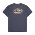 Dark Blue - Back - Animal Mens Chase Graphic Print Organic T-Shirt