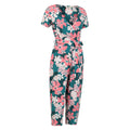 Multicoloured - Side - Mountain Warehouse Womens-Ladies Santorini Floral Wrap Jumpsuit