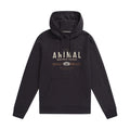 Charcoal - Front - Animal Mens River Logo Organic Hoodie