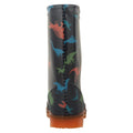 Bright Blue - Back - Mountain Warehouse Childrens-Kids Splash Dinosaur Light Up Wellington Boots