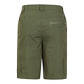 Khaki Green - Back - Mountain Warehouse Mens Trek Shorts