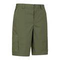 Khaki Green - Side - Mountain Warehouse Mens Trek Shorts