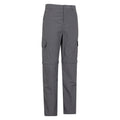 Grey - Side - Mountain Warehouse Mens Explore Zip-Off Trousers