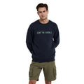 Navy - Side - Animal Mens Driver Organic Sweatshirt